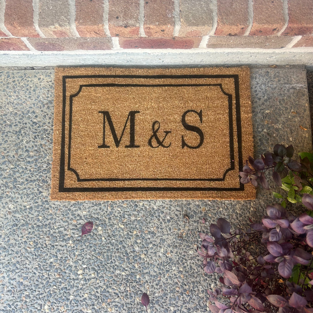 The Mooney Initials Mat