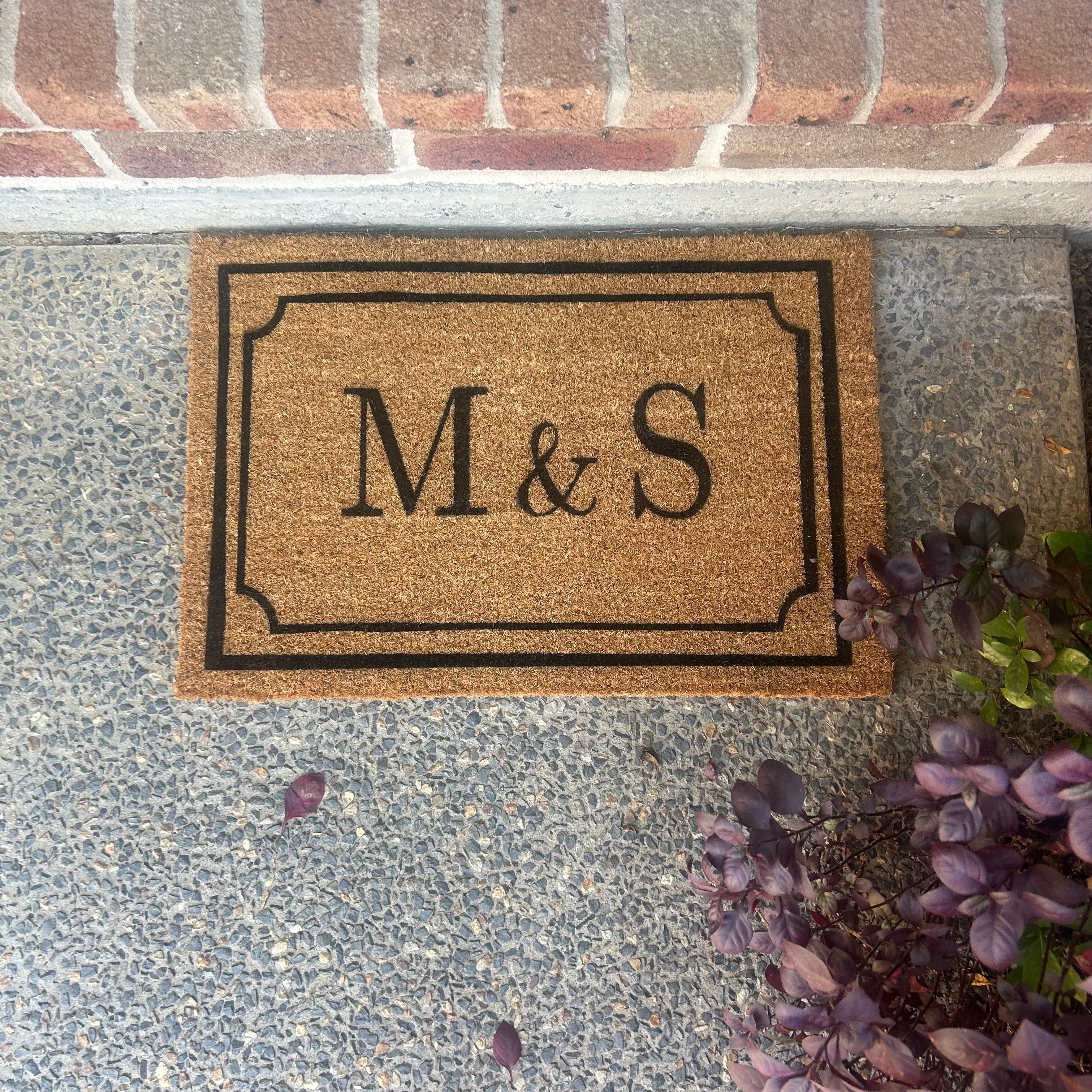 The Mooney Initials Mat