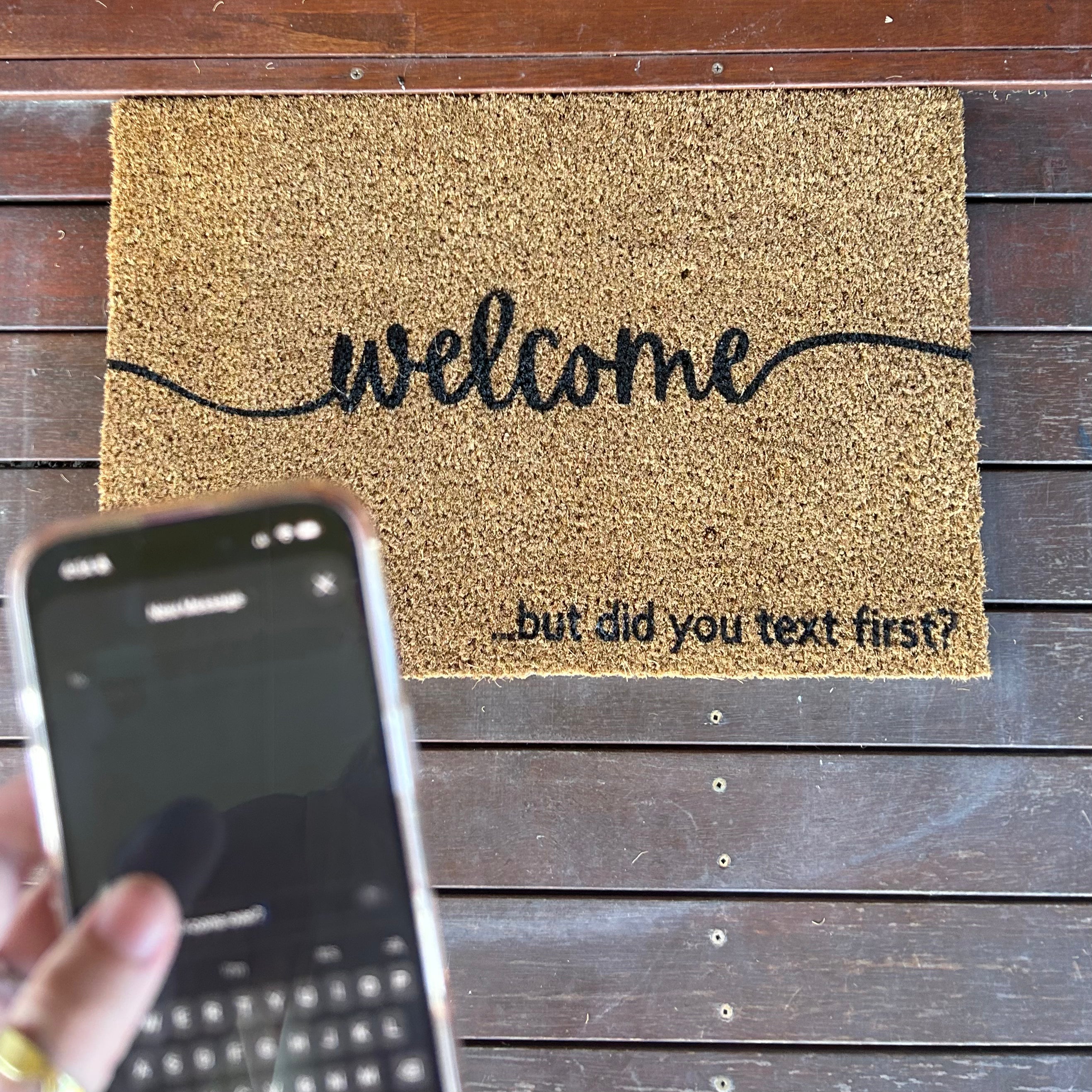 The Welcome ...but... R-M Mat